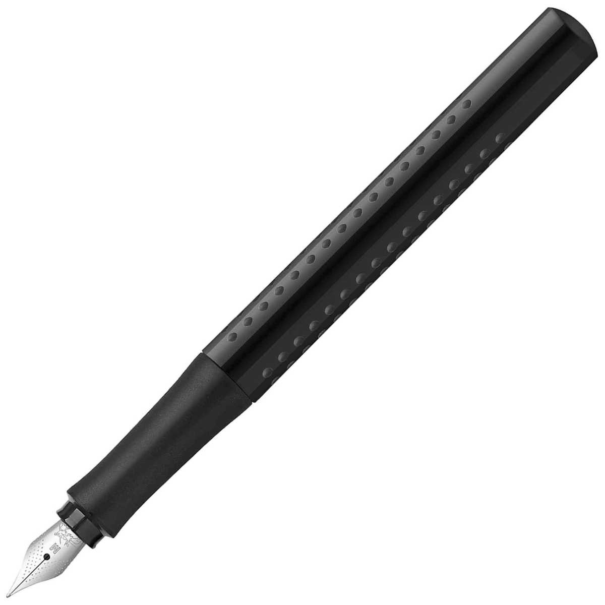 FABER CASTELL Füllhalter Grip 2010 M schwarz hochglänzend