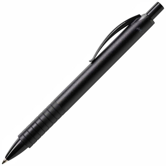 FABER CASTELL Kugelschreiber Basic M Aluminium schwarz