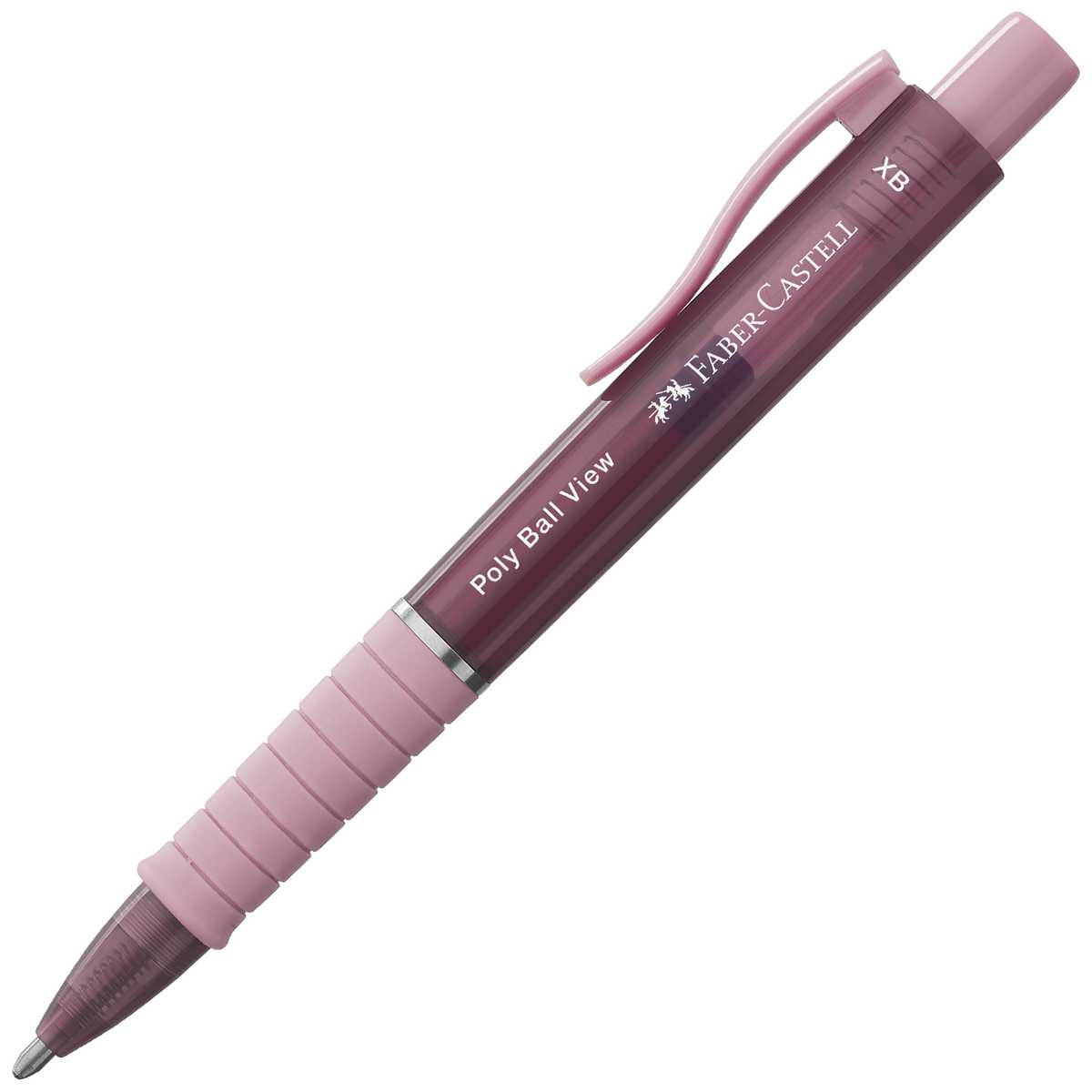 FABER CASTELL Kugelschreiber POLY BALL View XB rose shadows - rosa