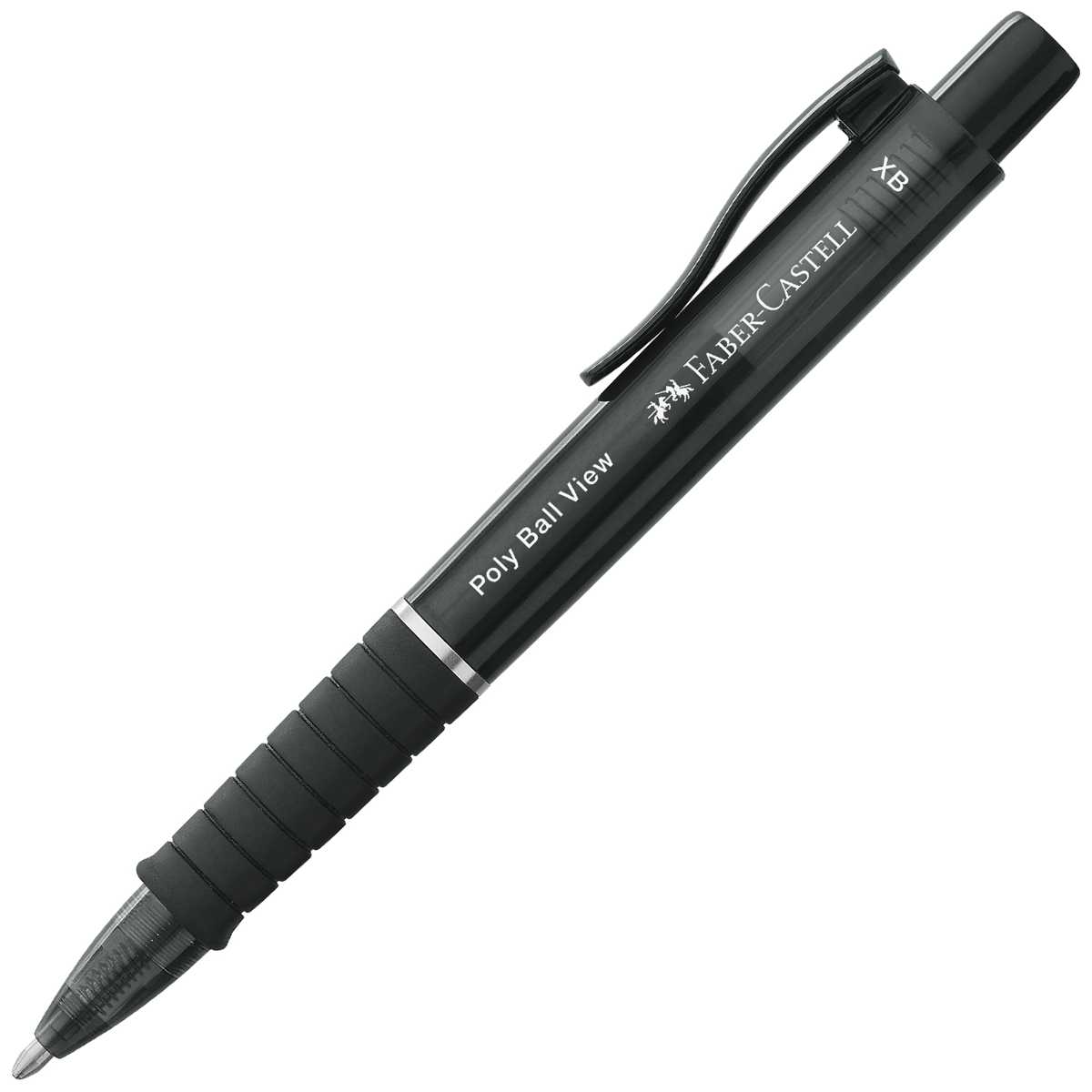FABER CASTELL Kugelschreiber POLY BALL View XB schwarz
