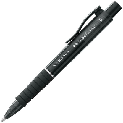 FABER CASTELL Kugelschreiber POLY BALL View XB schwarz