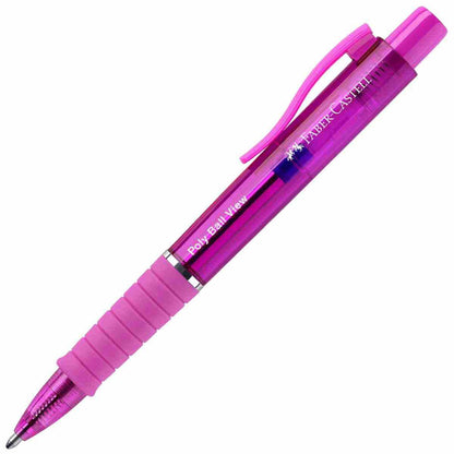 FABER CASTELL Kugelschreiber POLY BALL View XB electric fuchsia