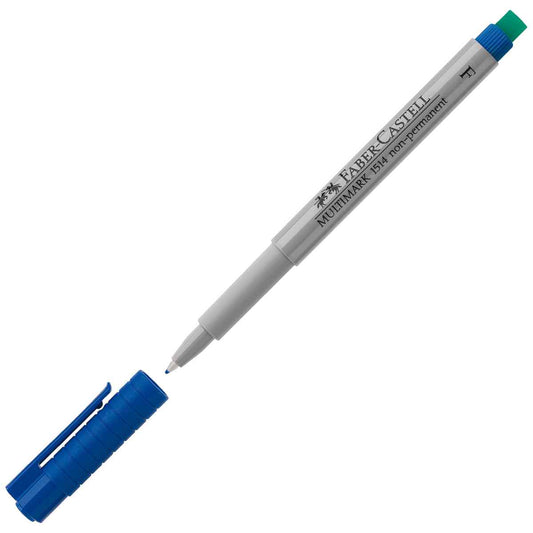 FABER CASTELL Folienstift MULTIMARK 0,6mm non-permanent F blau