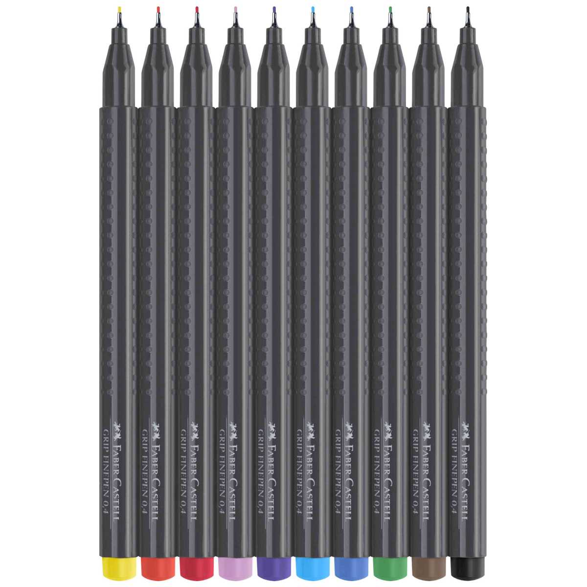 FABER CASTELL Fineliner Grip Finepen 0,4mm 10 Farben