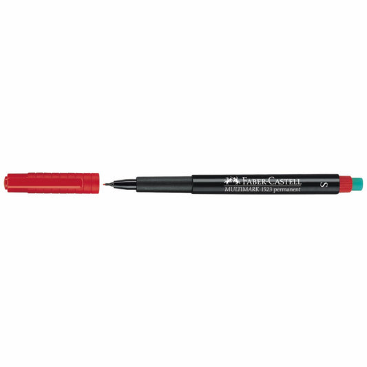 FABER CASTELL Folienstift MULTIMARK 0,4mm permanent S rot