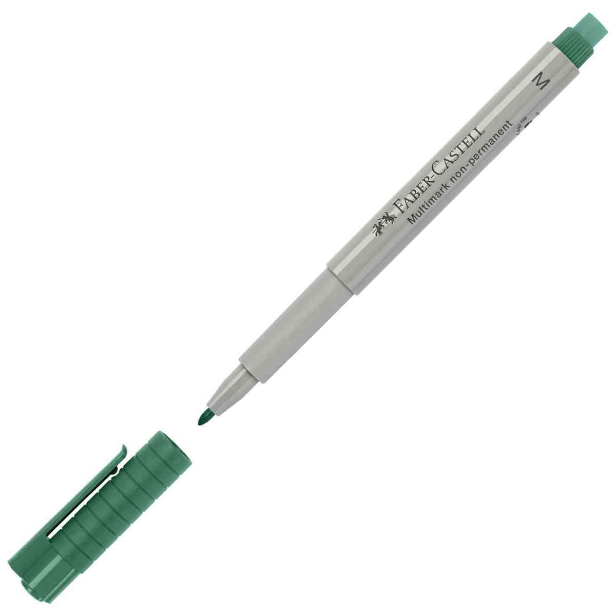 FABER CASTELL Folienstift MULTIMARK 1,0mm non-permanent M grün