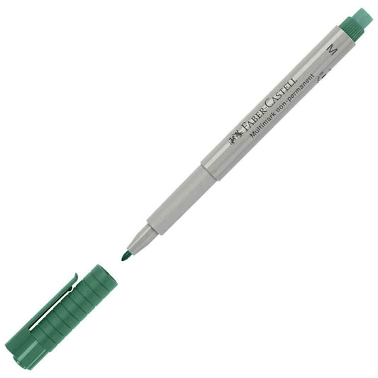 FABER CASTELL Folienstift MULTIMARK 1,0mm non-permanent M grün
