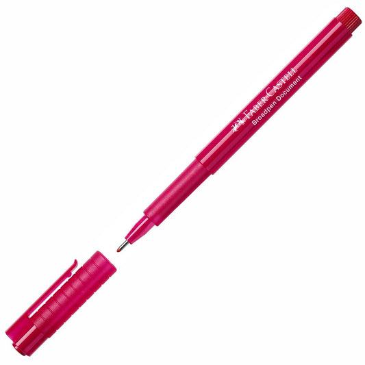 FABER CASTELL Fineliner 1554 BROADPEN 0,8mm rot