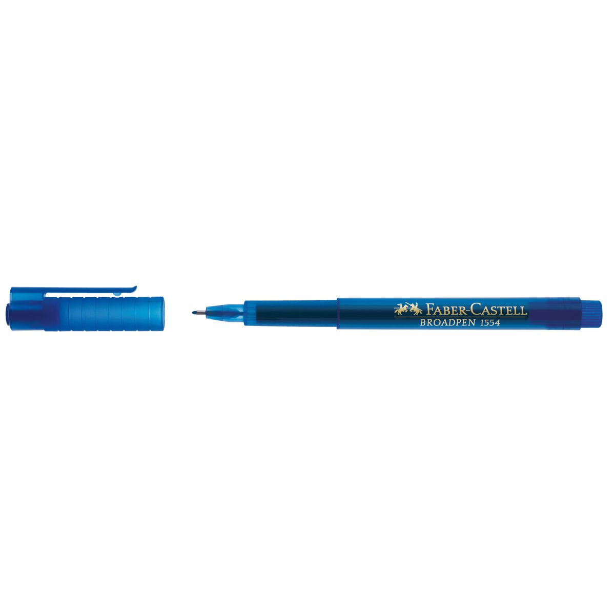 FABER CASTELL Fineliner 1554 BROADPEN 0,8mm blau