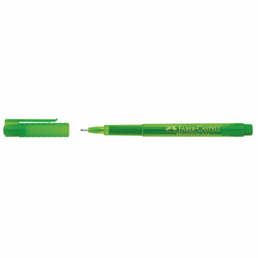FABER CASTELL Fineliner 1554 BROADPEN 0,8mm grasgrün