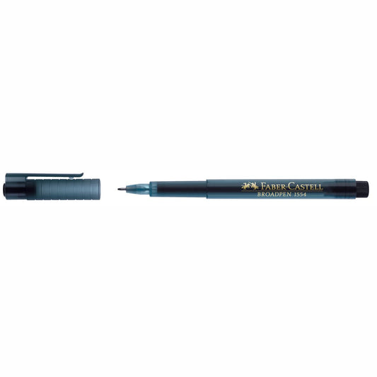 FABER CASTELL Fineliner 1554 BROADPEN 0,8mm schwarz