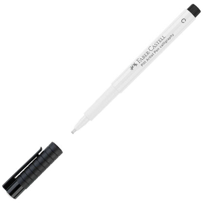FABER CASTELL Tuschestift PITT ARTIST PEN Calligraphy C weiss Farbe: 101