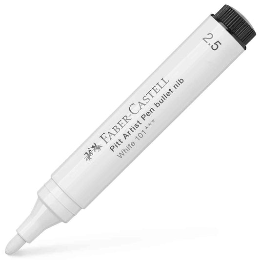 FABER CASTELL Tuschestift PITT ARTIST PEN 2,5mm weiß Farbe: 101