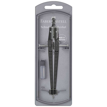 FABER CASTELL Schnellverstell Zirkel GRIP 2001 schwarz