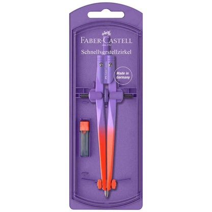 FABER CASTELL Schnellverstell Zirkel Stream Flow farbig sort