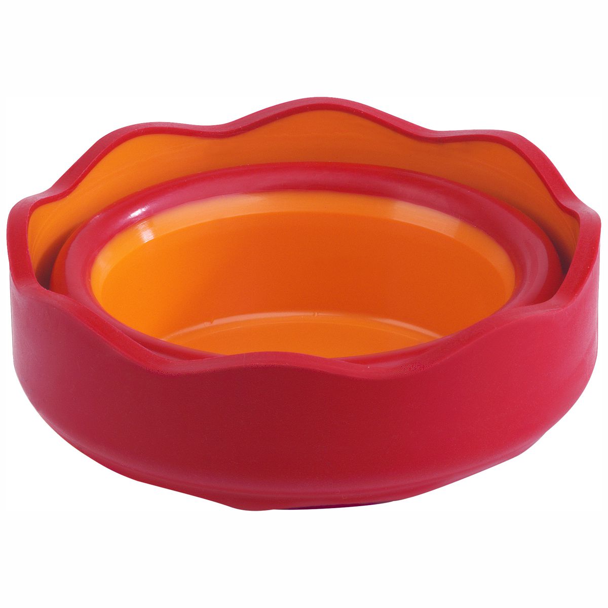 FABER CASTELL Wasserbecher CLIC & GO rot / orange