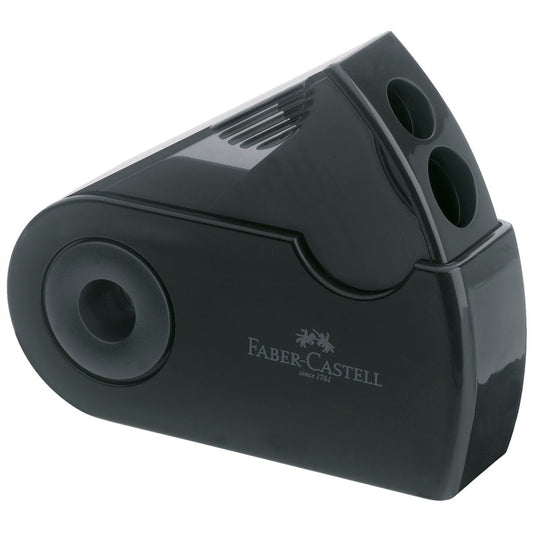 FABER CASTELL Dosenspitzer SLEEVE schwarz 2-Loch