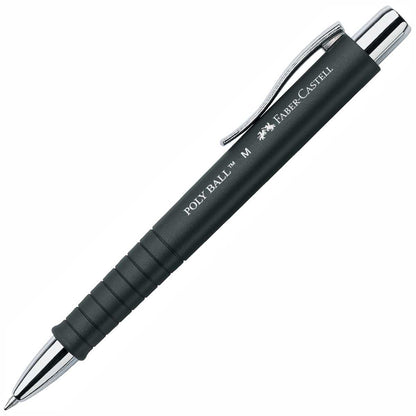 FABER CASTELL Kugelschreiber POLY BALL M schwarz