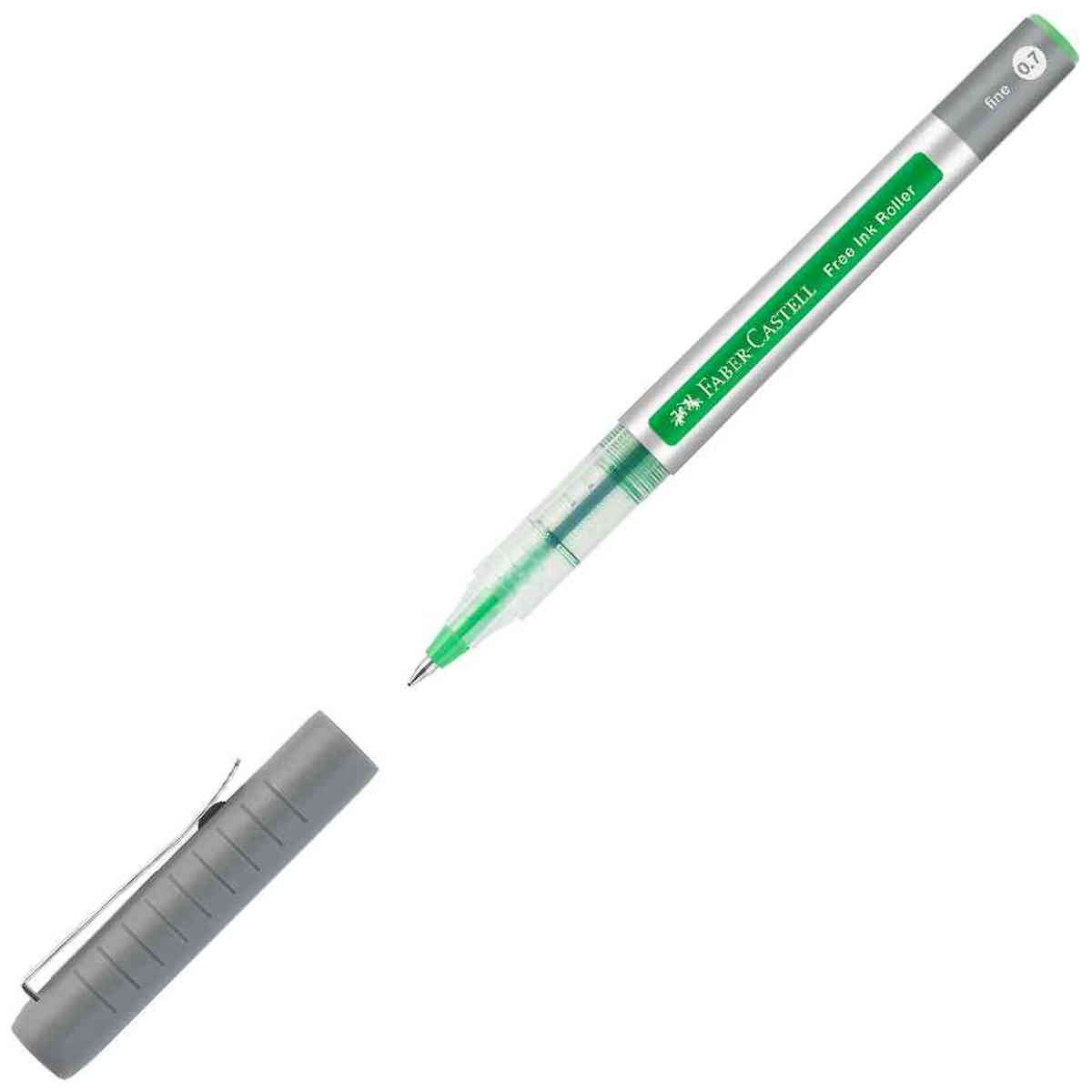 FABER CASTELL Tintenroller Free Ink fine 0,7mm grasgrün