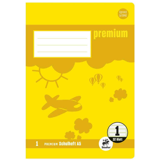 STAUFEN Premium Heft A5 32 Blatt LIN 1