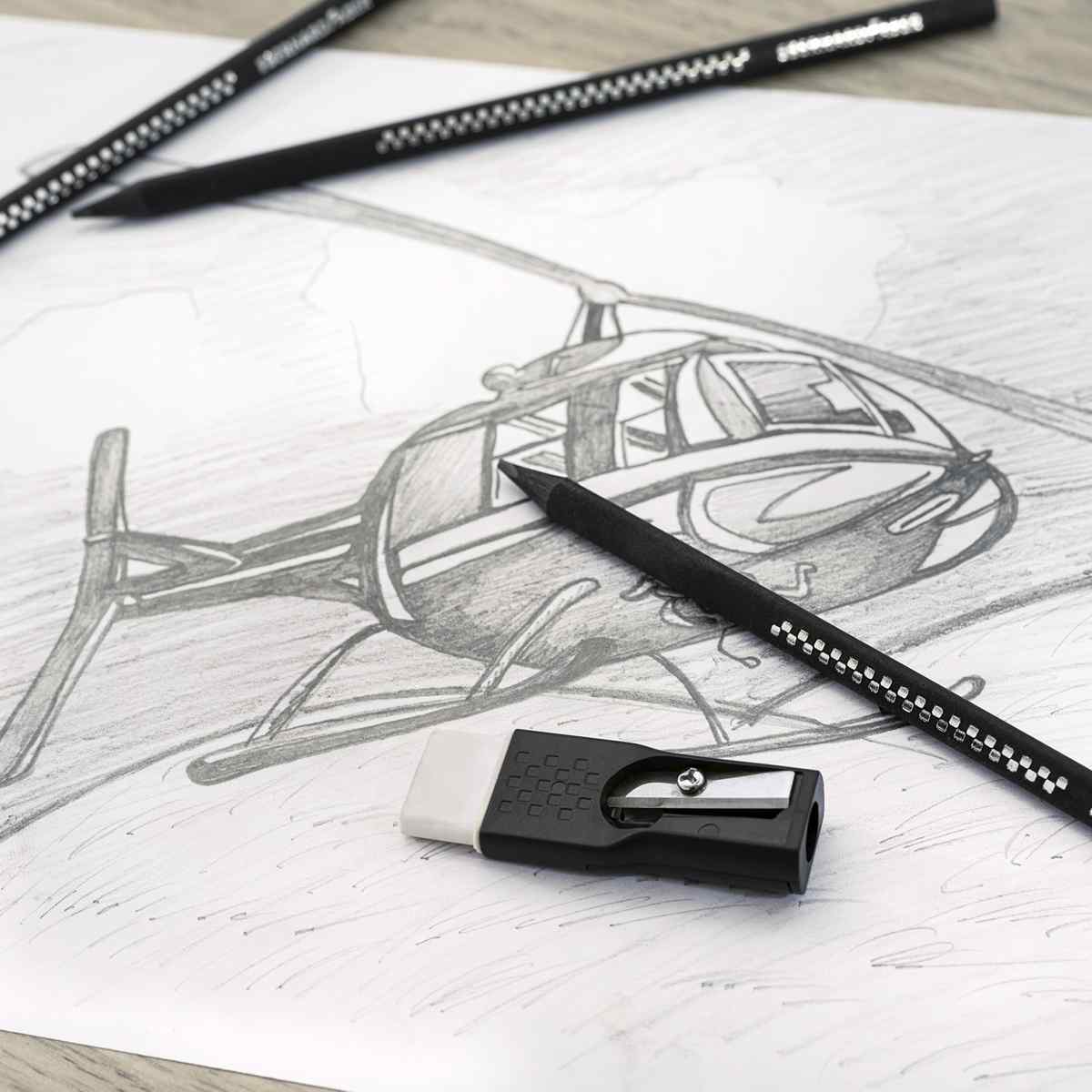 EBERHARD FABER 6x Design Bleistifte -SPARPACK- + Radierer GRATIS