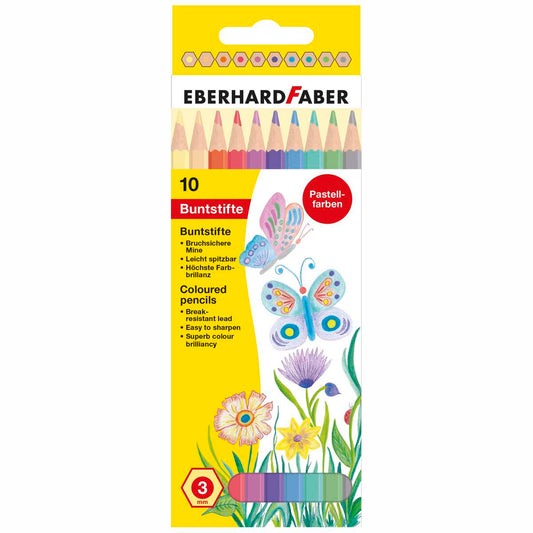 EBERHARD FABER Farbstifte Pastell 10 Farben