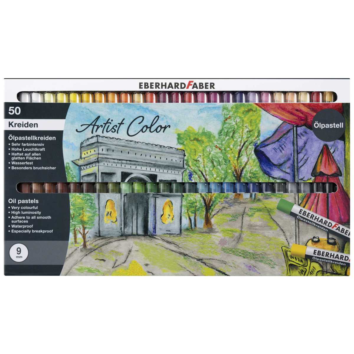 EBERHARD FABER Ölpastellkreide Artist Color 50 Farben im Geschenketui