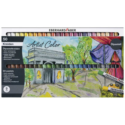 EBERHARD FABER Ölpastellkreide Artist Color 50 Farben im Geschenketui
