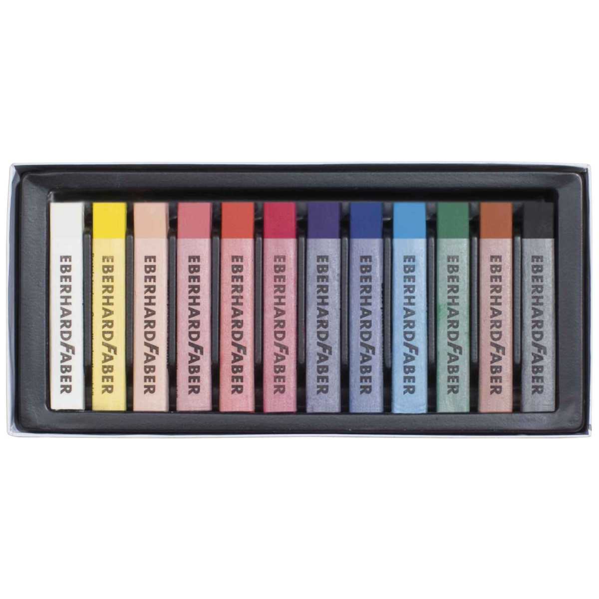 EBERHARD FABER Soft Pastellkreiden 12 Farben im Kartonetui