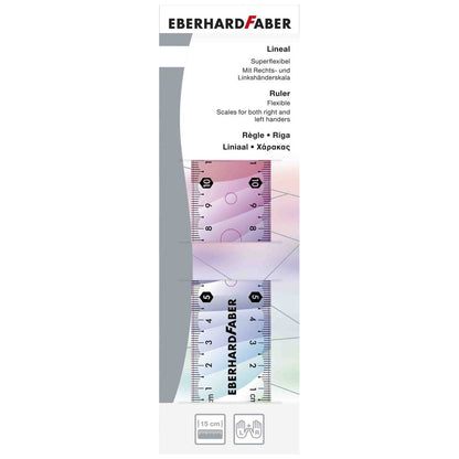 EBERHARD FABER Lineal rainbow flexibel 15cm für Links- und Rechtshänder
