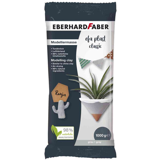 EBERHARD FABER Modelliermasse EFA Plast Classic grau 1000g