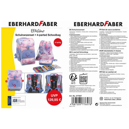 EBERHARD FABER Schulranzen Set EFAlino 4-teilig -SCHMETTERLING III-