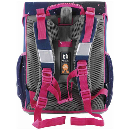 EBERHARD FABER Schulranzen Set EFAlino 4-teilig -EINHORN- blau/pink