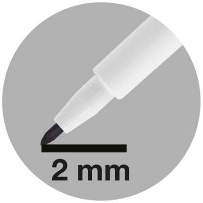 EBERHARD FABER Wäschemarker Textilmarker 2mm in 8 Farben + Schoblonen