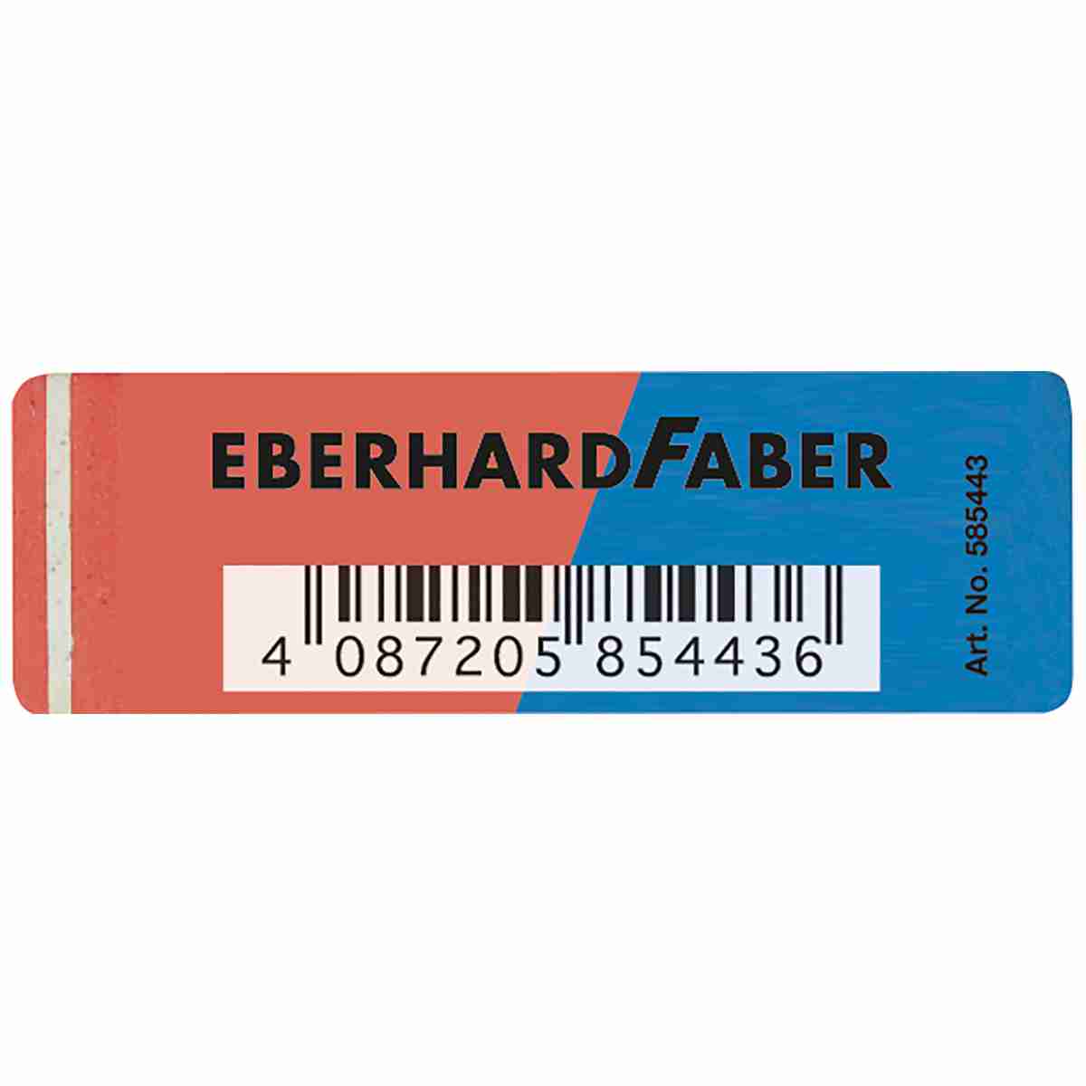 EBERHARD FABER Radiergummi Latex-frei rot / blau für Blei- und Farbstifte