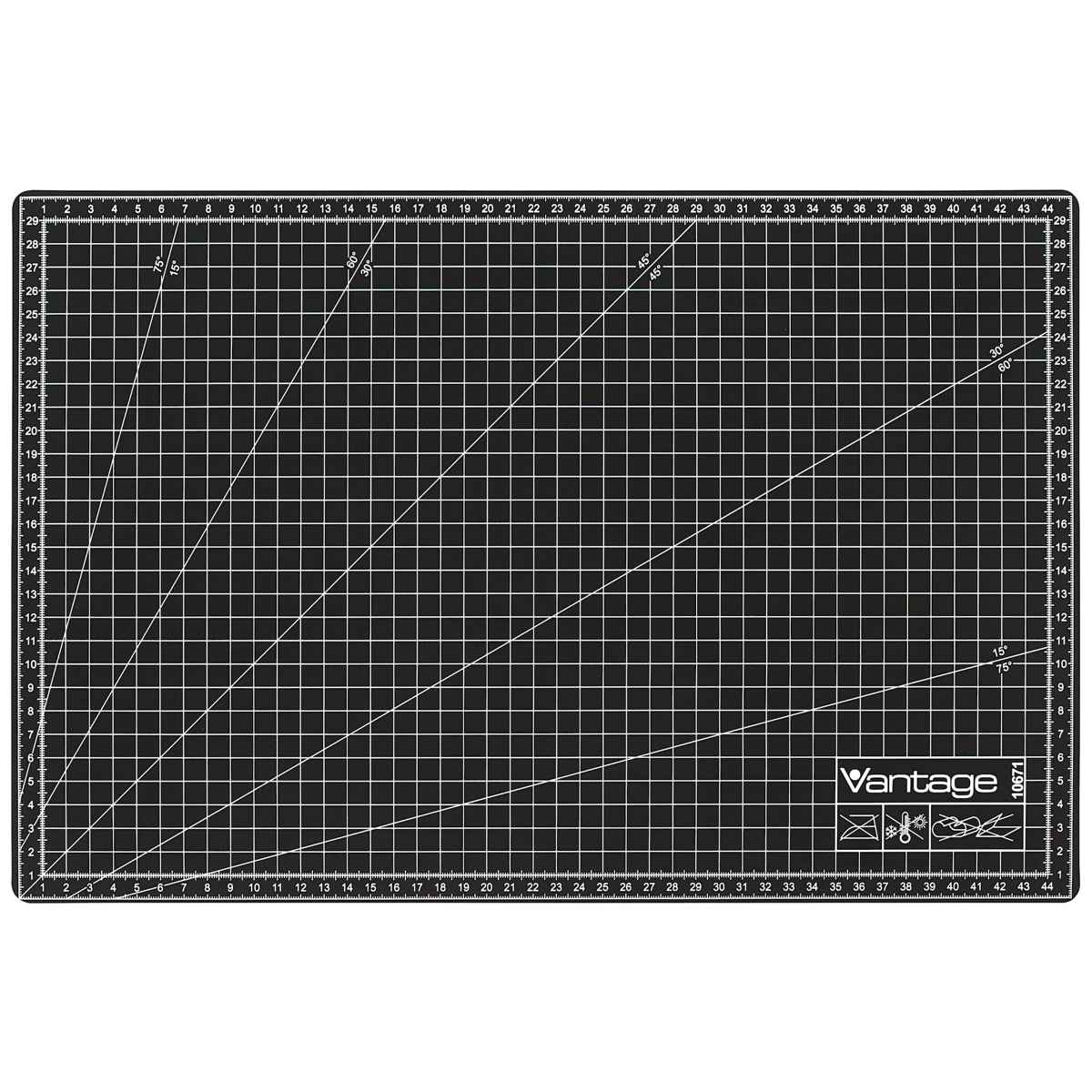 DAHLE Schneidematte Vantage schwarz 30x45cm 5-Schichten selbstheilend