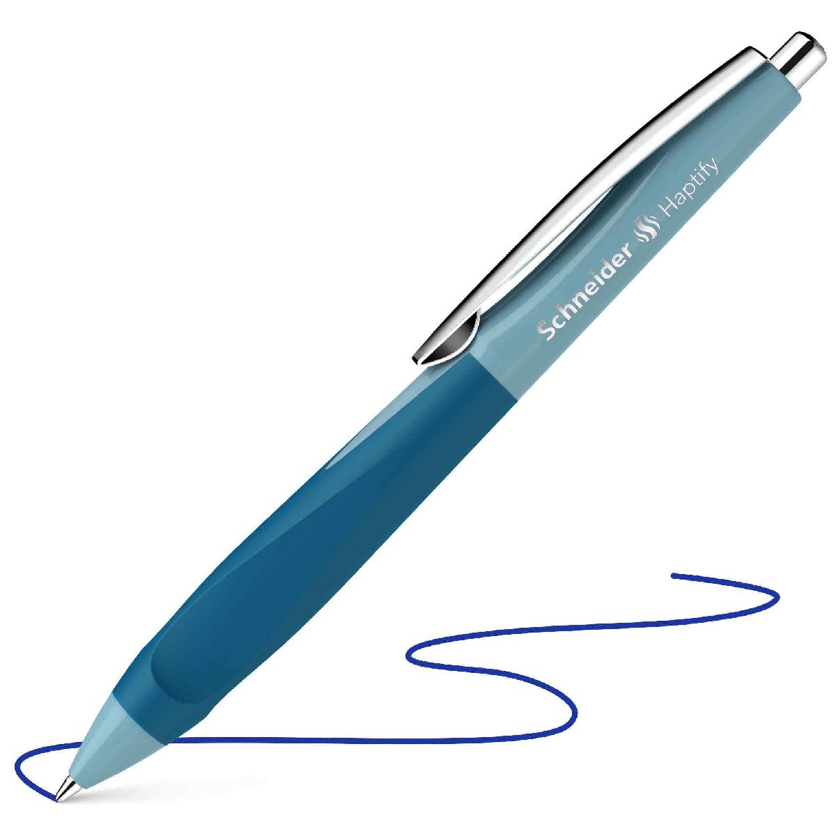SCHNEIDER Kugelschreiber Haptify eisblau/petrol