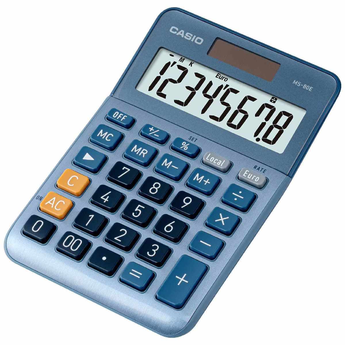 CASIO Taschenrechner MS-80E 8-stellig blau