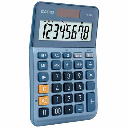 CASIO Taschenrechner MS-80E 8-stellig blau