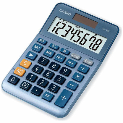 CASIO Taschenrechner MS-80E 8-stellig blau