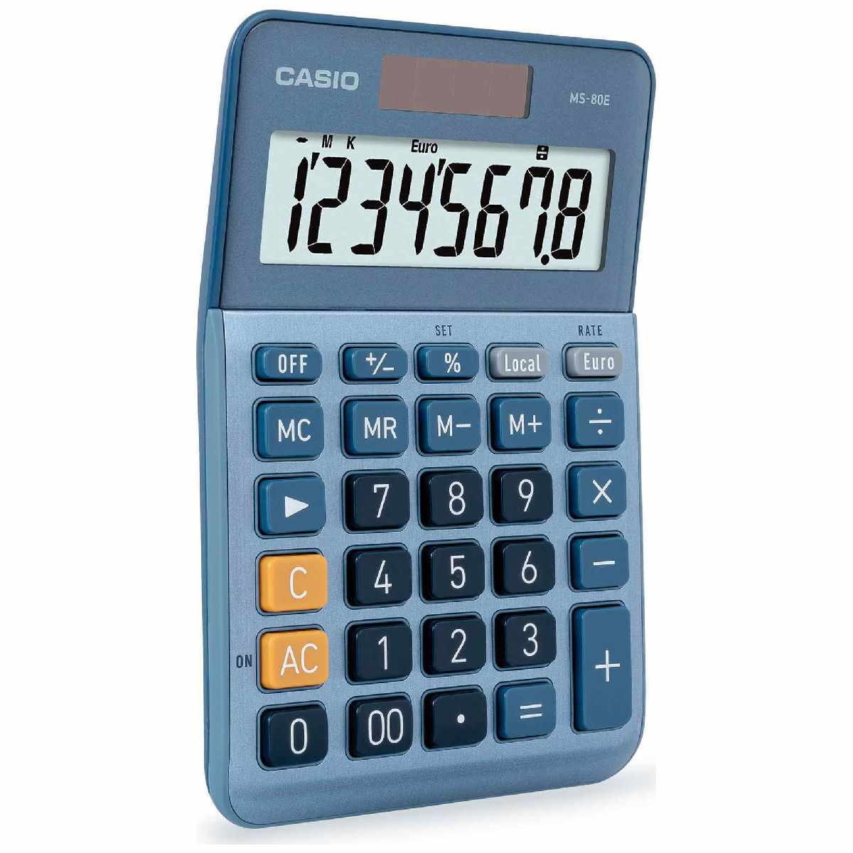 CASIO Taschenrechner MS-80E 8-stellig blau