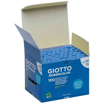 GIOTTO / LYRA Tafelkreide 5390 rund 10mm blau 100 Stück, Länge 80mm