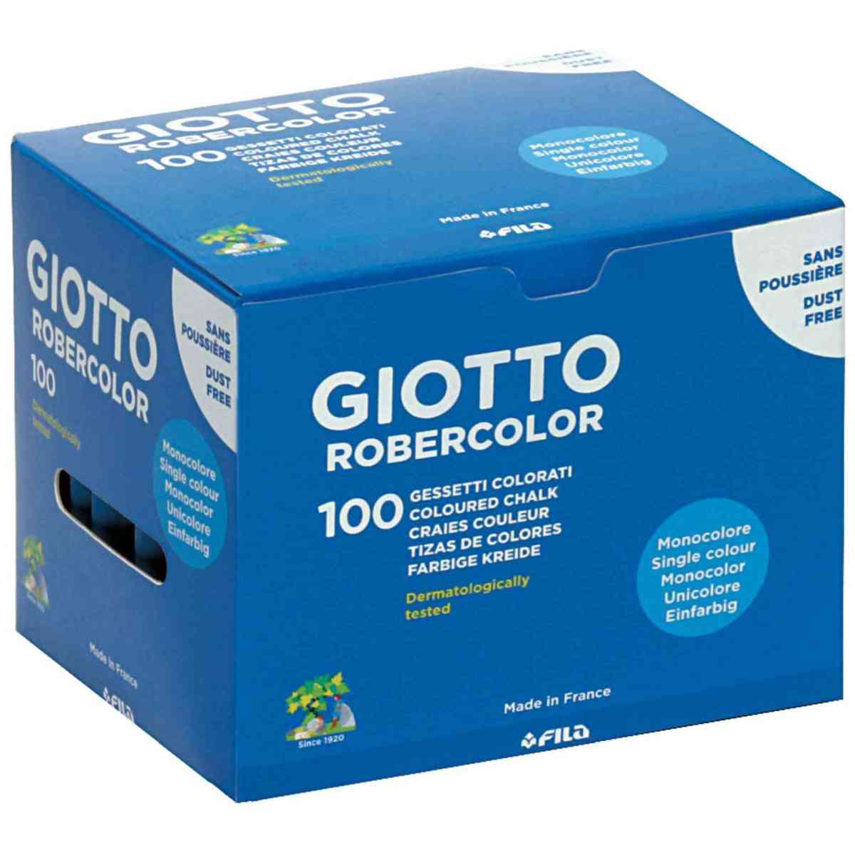 GIOTTO / LYRA Tafelkreide 5390 rund 10mm blau 100 Stück, Länge 80mm