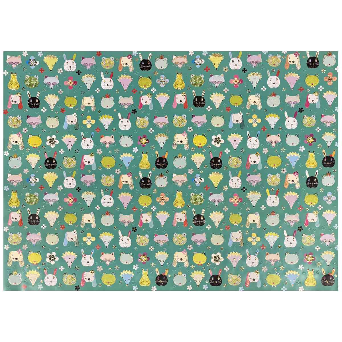 GOLDBUCH Geschenkpapier TURNOWSKY geprägt Golddruck 50x70cm Heads up
