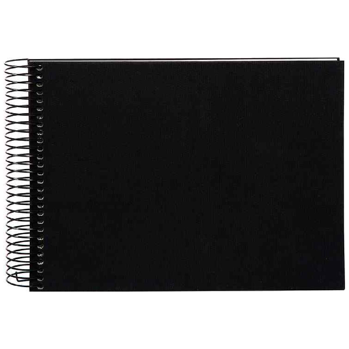GOLDBUCH Spiralalbum Bella Vista 24x17 cm schwarz 40 weiße Seiten