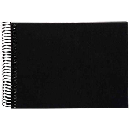 GOLDBUCH Spiralalbum Bella Vista 24x17 cm schwarz 40 weiße Seiten