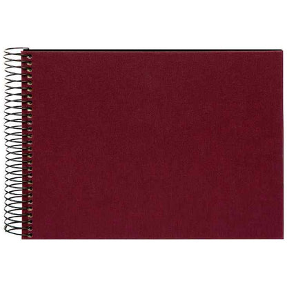 GOLDBUCH Spiralalbum Bella Vista 24x17 cm weinrot 40 schwarze Seiten