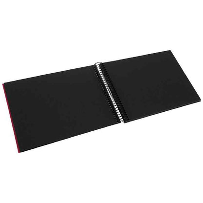 GOLDBUCH Spiralalbum Bella Vista 24x17 cm weinrot 40 schwarze Seiten