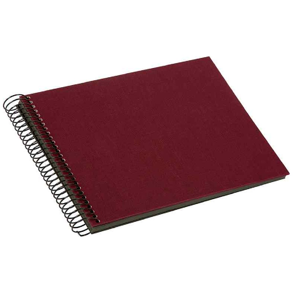 GOLDBUCH Spiralalbum Bella Vista 24x17 cm weinrot 40 schwarze Seiten