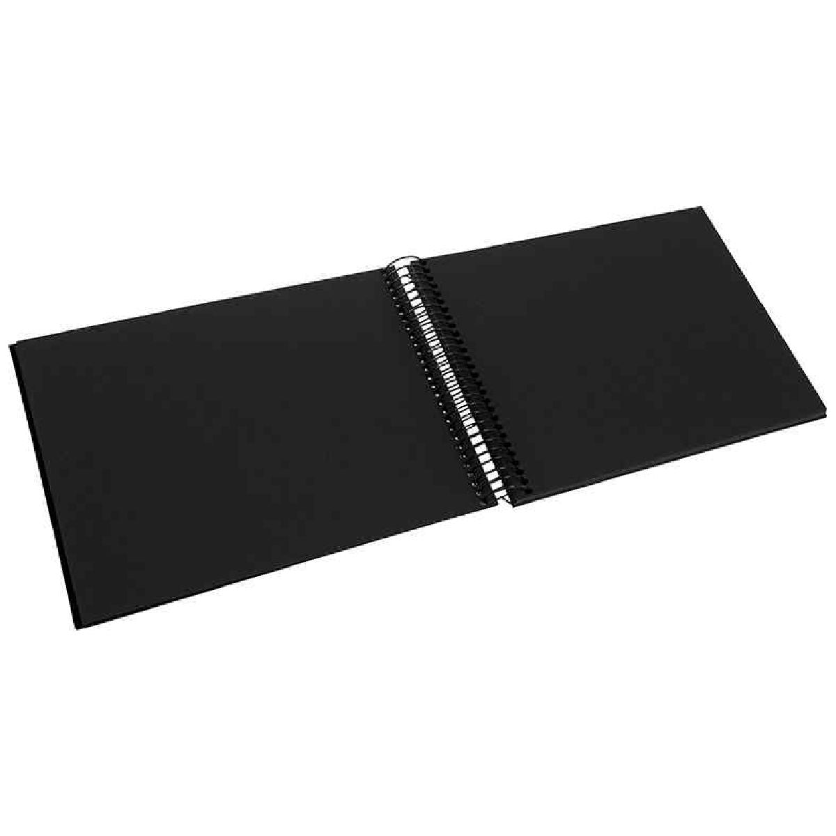 GOLDBUCH Spiralalbum Bella Vista 24x17 cm dunkelblau 40 schwarze Seiten